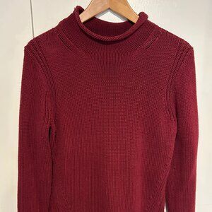 J. Crew Always Roll Neck Sweater, Burgundy size medium